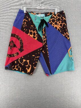 LRG Lifted Research Group Standard Epoch Board Shorts Mens 34 11" Swim Trunks